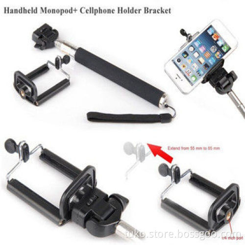Camera wireless monopod, Z07-1for mobile phone handle self-timer